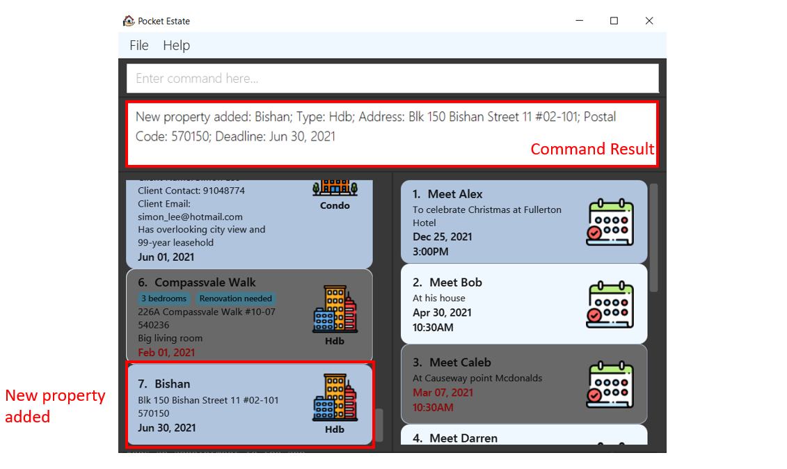 Example property added