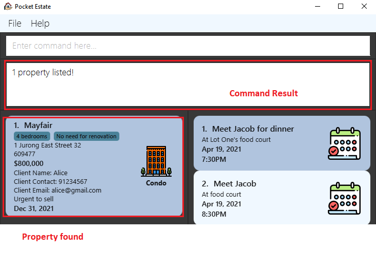 find property example